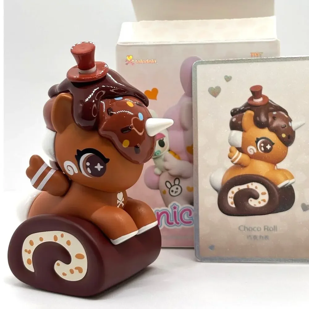Choco Roll, Chibi Style Unicorno Collectible Art Figure, by Tokidoki - New